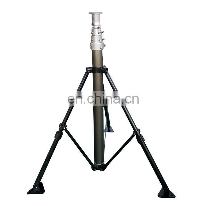 vehicle mechanical telescopic antenna mast