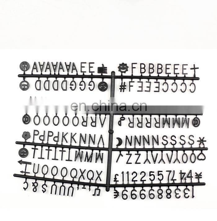 2018 New Arrival Hot Sell Felt Board Letters With Plastics Letters Felt Notice Board for Decoration