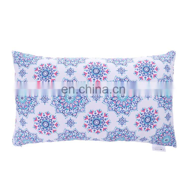 Cozy Bolster Pillow Cases Covers for Couch Bed Sofa Manual Hand Painted Print Vintage Mandala Flora Outdoor Cushion