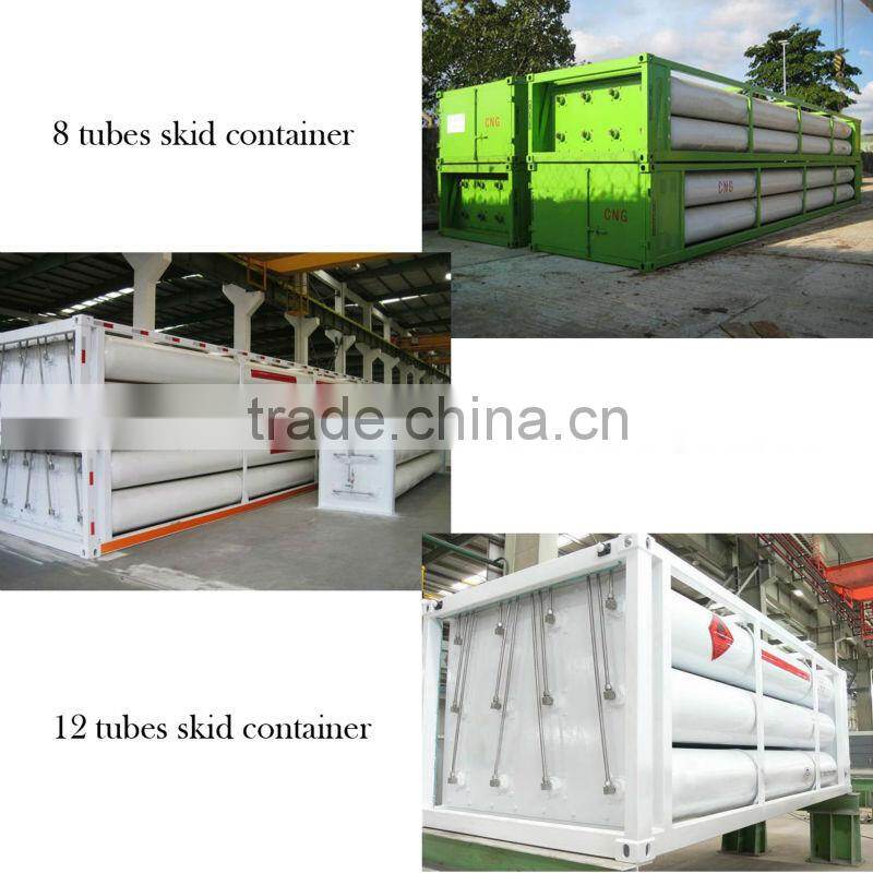 8 tubes skid new CNG fuel semi trailer
