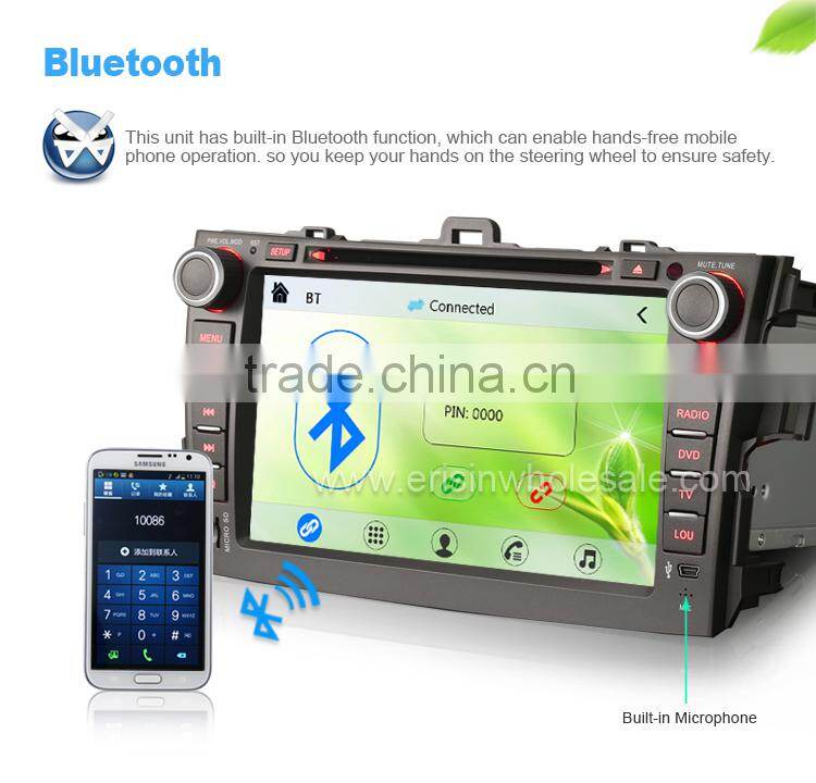 Erisin ES8288M 8" Toyota Corolla 2 Din Car Muiltmedia System with GPS