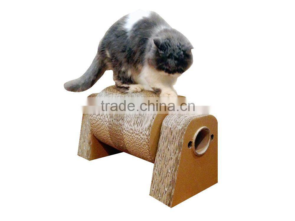Rolling customized pet toy cat scratcher