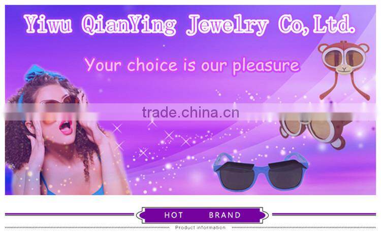 promotional fanshion style plastic flag color party glasses