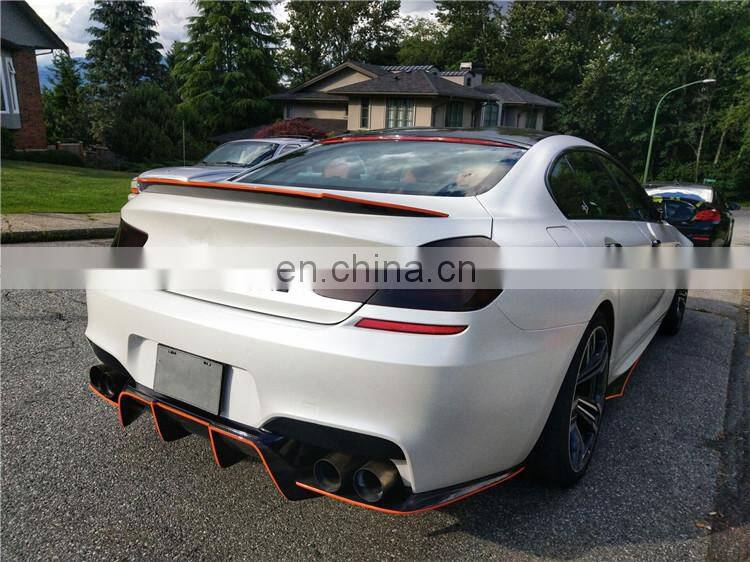 Super pefect CQCV style carbon fiber body kit for BMW M6 carbon fiber front lip rear lip side skirts and wing spoiler