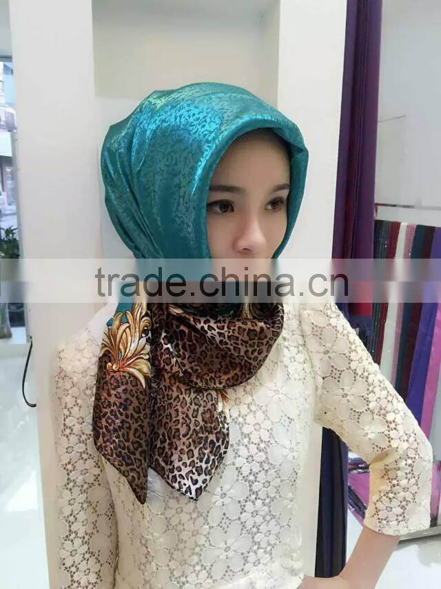S135 new style silk muslem square scarf