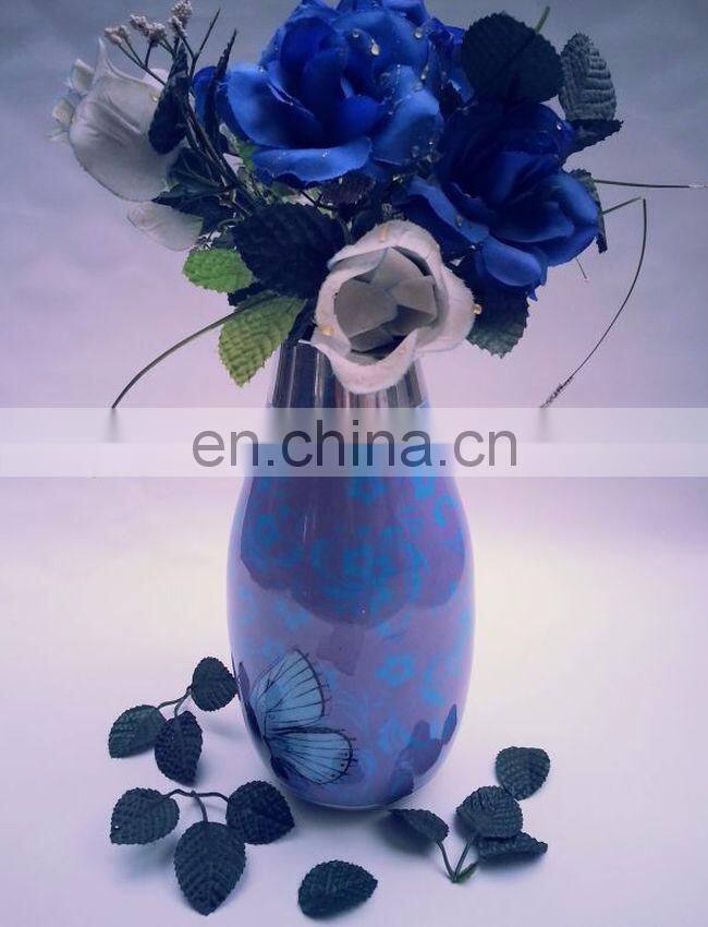 silver aluminium flower pots