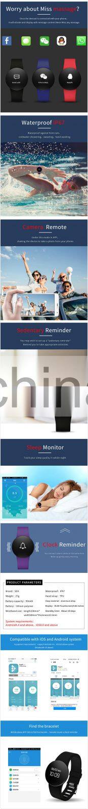 SANDA SD03 Hot Sale Fashion Sleep Monitor Reminder Smart GPS Ip67 Camera Watch Call