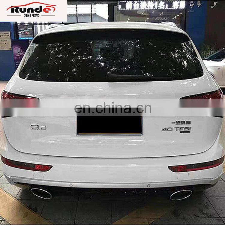 Runde Car Parts PP Material Auto Body Kit include front bumper grille rear lip For Audi Q5 Upgrade to RS Q5 Style body kit
