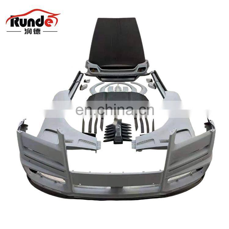 Runde Car Modification Cullinan Update To Mansy Style Car Front Rear Bumper Engine Hood Body Kit For Rolls Royce Cullinan