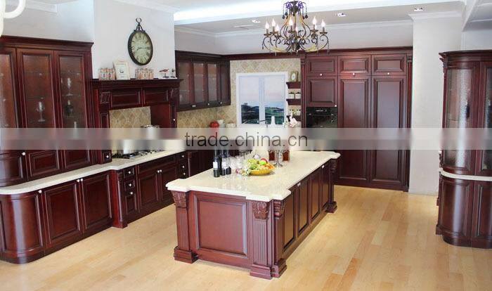 Hot Selling Classical Wooden Kitchen Cabinet with dish rack Design,kitchen basket price