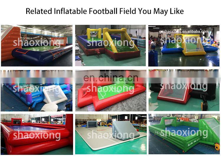Portable Inflatable Soap Football Pitch Soccer Field Kids Ball Game Inflatable Playground