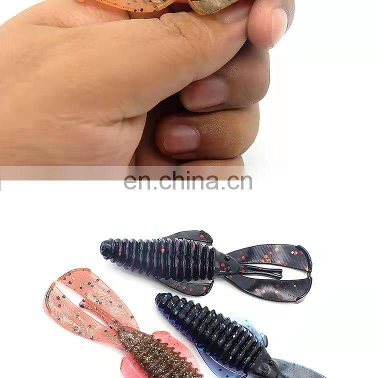 Byloo butter fly crawfish soft worm fishing mould for soft lure