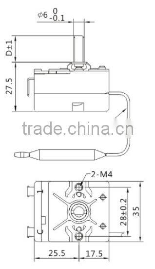 Eelectric temperature thermostat
