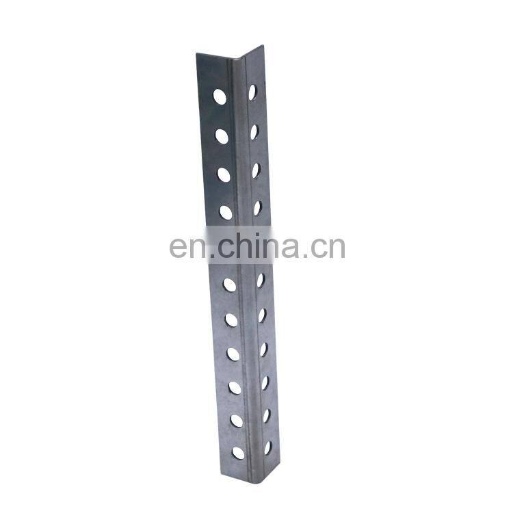 High Quality 14 Gauge Punched Galvanized Steel Angle For Sale