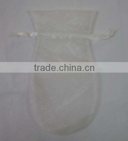 fringed organza transparent gift drawstring bags for party/Christmas packing jewelry/candy/wine of the bottle/gift