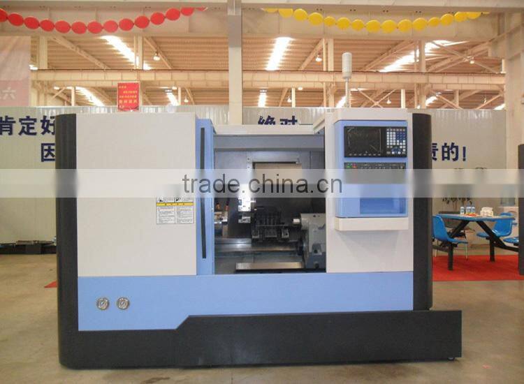 CKX400L slant bed cnc lathe machine tools 8 station tool turret 3 jaw 8" hydraulic chuck programmable tailstock