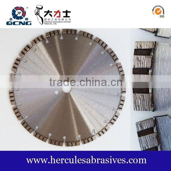 Green concrete or reinforeced concrete structure cutting laser welded diamond saw blade