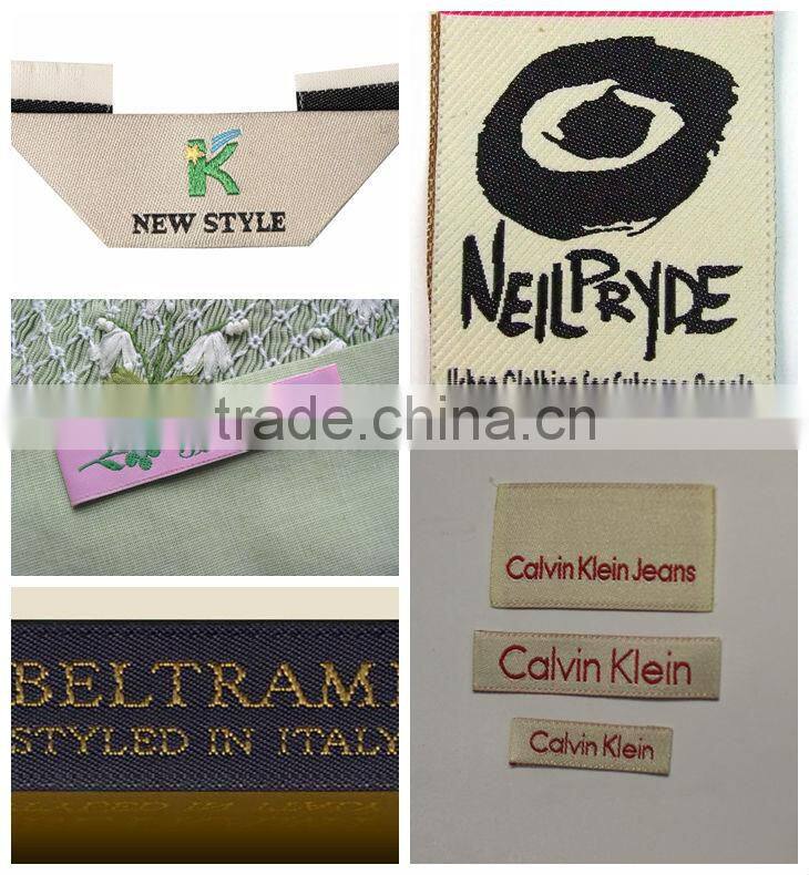 Modern woven label hang tag