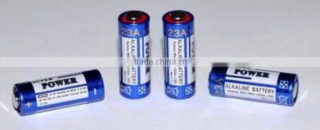 Alkaline cylindrical battery 23A
