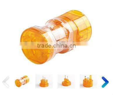 European travel charger adapter socket phosphor bronze ABS 100v-250v ac outlet