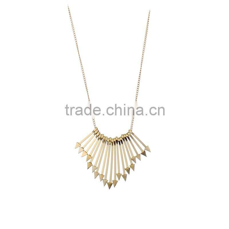 Vogue New Gold Chain Design For Men Jewelry Gold Arrows Pendant Necklace
