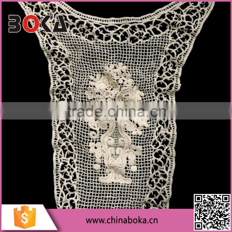 embroidery cotton water soluable neck trim