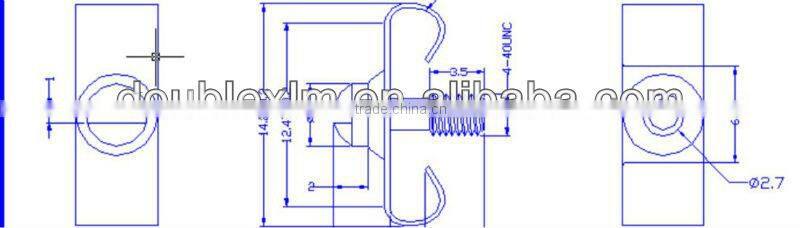 Crimp shelf support with nail connectors