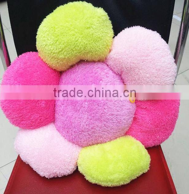plush Sunflower seat cushion/flower shape cushion for promotion