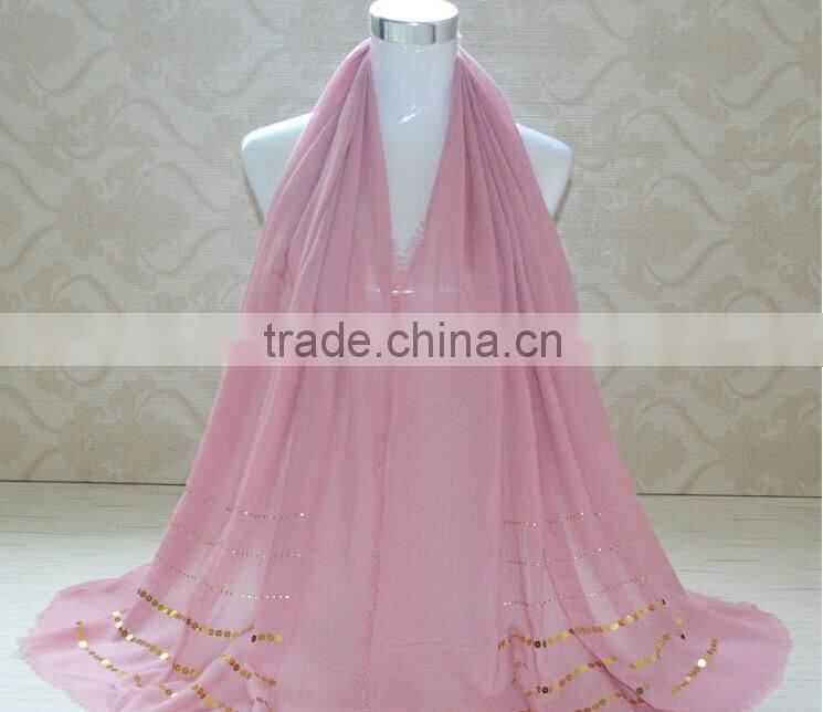 Wholesale Tassel Cotton Rhinestone Sequin Glitter Hijab