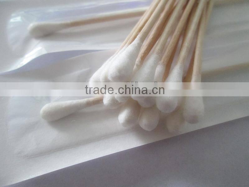 Wooden stick cotton buds mediacal applicator