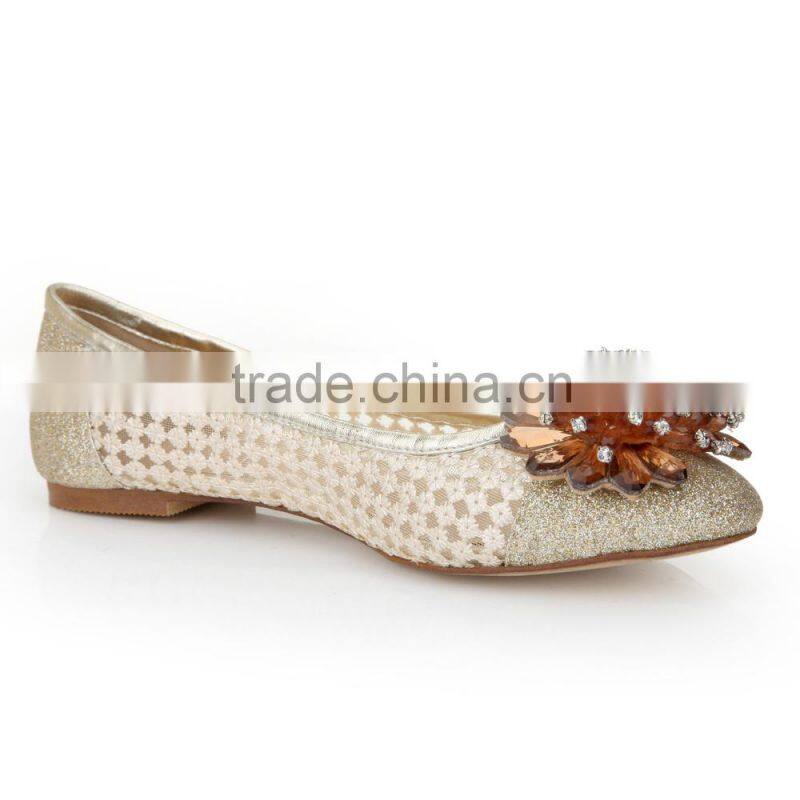 2015 New Custom Made High Quality Real Leather Women Casual Flat Shoe Factory