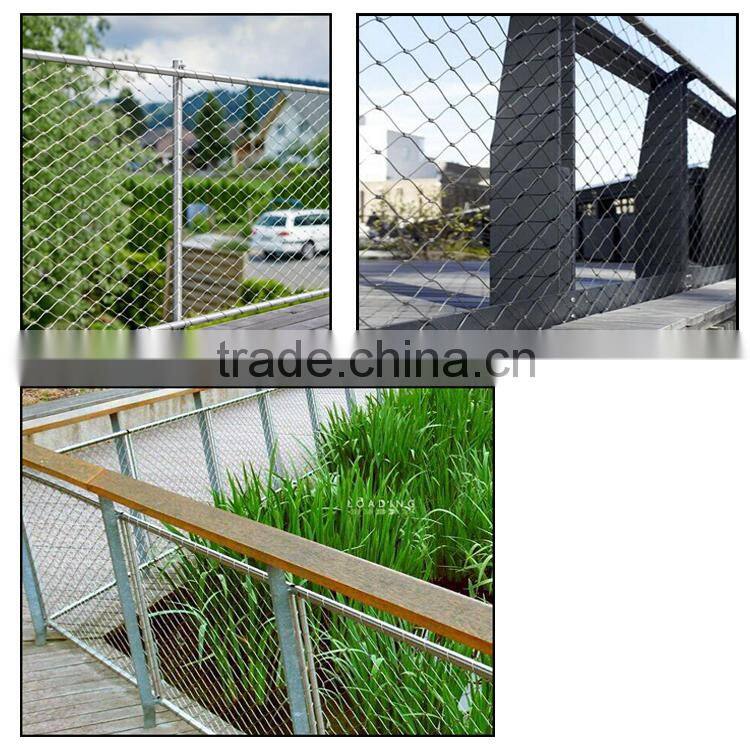 Stainless steel woven type stair cable mesh