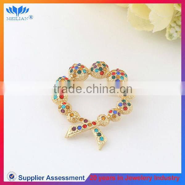 Fashion Rhinestone Brooch With Chain