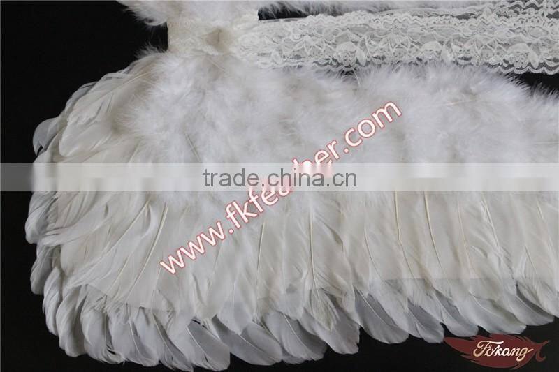 Party Supplies Decorations White Big Angel Wings With Goose Feather