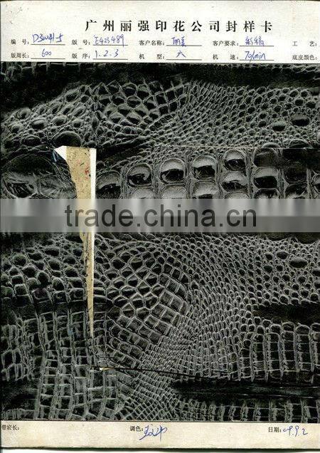 china 2013 crocodile pattern heat transfer film for textile