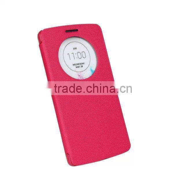 Window View Slim Flip Leather Case Cover for LG G3 D855