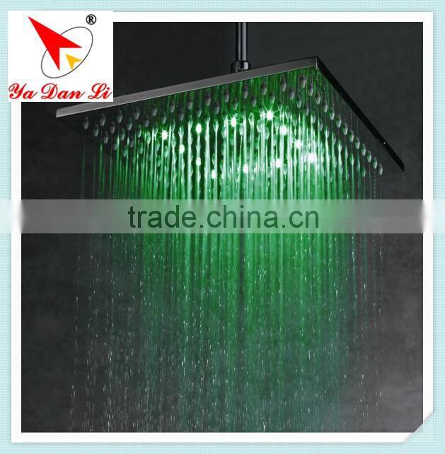top selling ultra thin 12 inch stainless steel led overhead shower