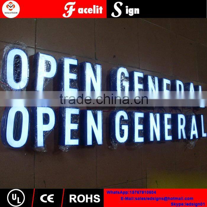 Customed acrylic 3D LED Lighted Outdoor Sign letters alphabet