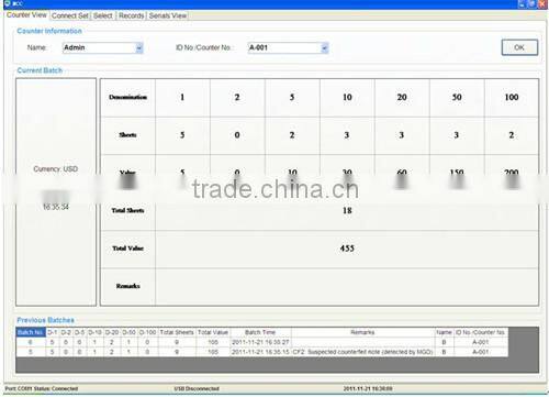 ( hot sale ! ) Currency Counter/Money Detector/Bill Sorter/Banknote Counting Machine with CIS for Cuban peso(CUP)