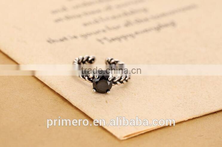 Classical 5925 Sterling Silver Wedding Ring for women vintage CZ Diamond Jewelry Accessories