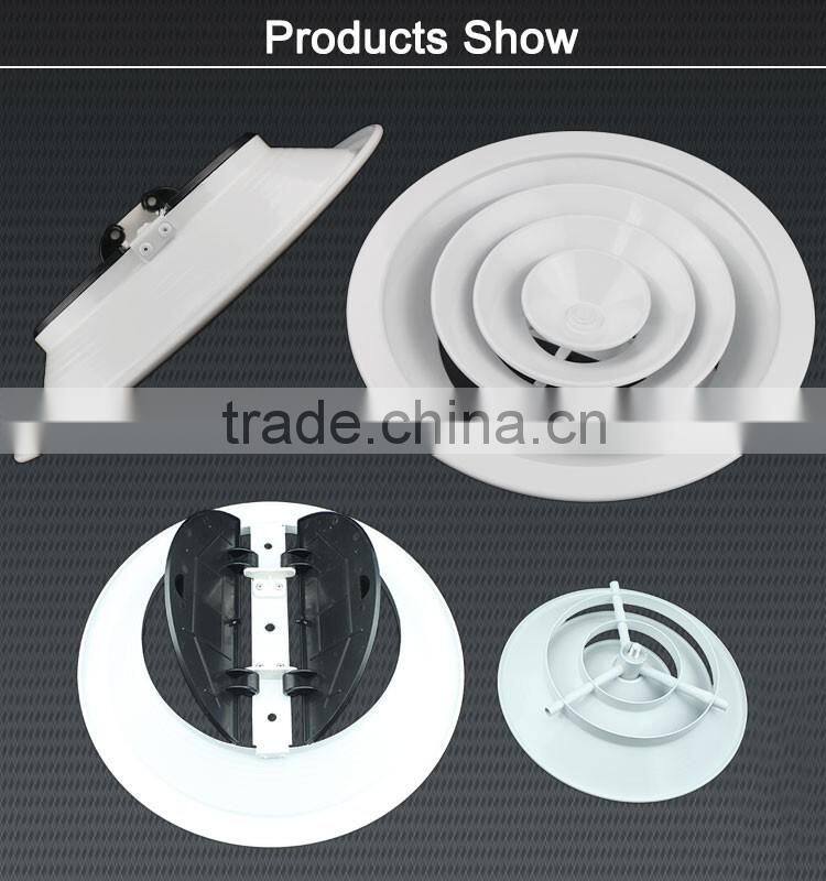 air conditioning aluminum ceiling diffuser with adjustable dampers