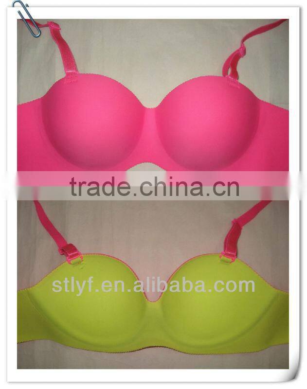 underwear woman new one piece sexy bra with neon color