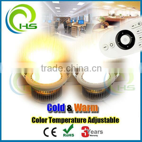 wireless color adjustable 12w led ceiling downlight,600x600 dual color led panel module