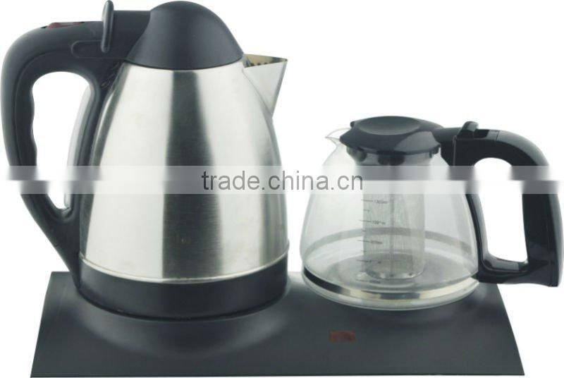 2016 hot selling double wall stainless steel electric kettle