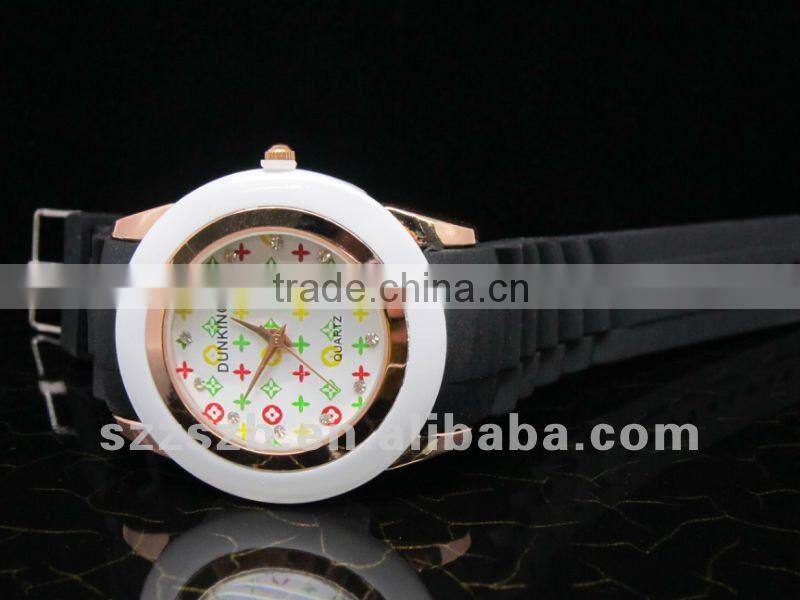 women quartz watch silicone watch