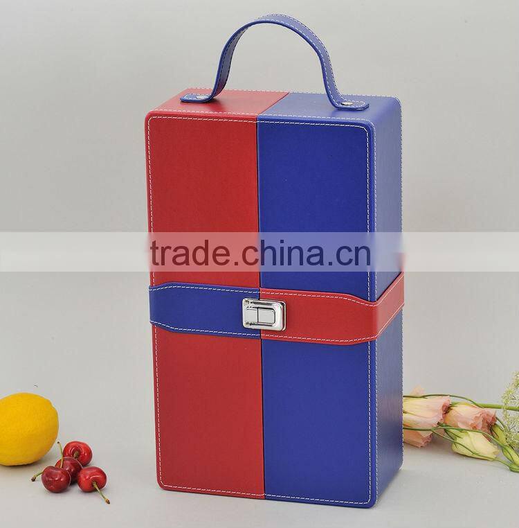 leather wine carry case