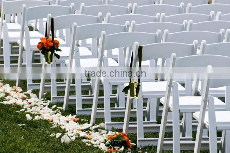 outdoor wood folding chair in wedding