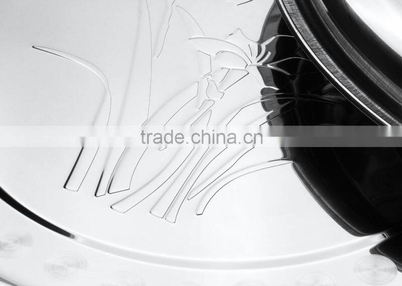 stainless steel cheap salad dinner plates made in china 2015 hot new product