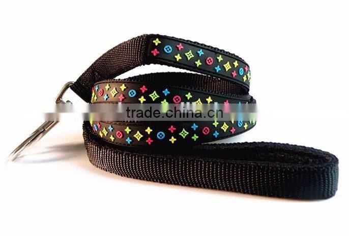 New Pet Supplies PVC leather Custom dog collars 3D Star Pattern