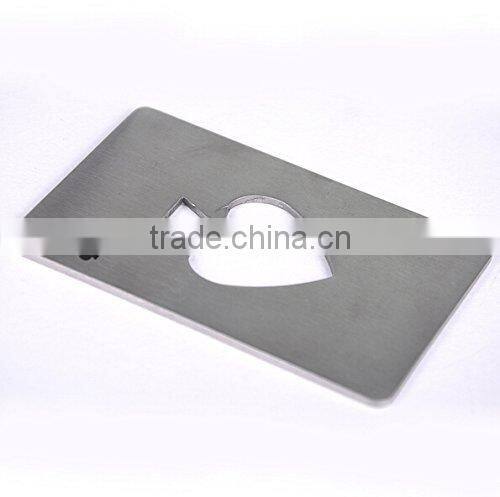 Credit Card Size Casino Poker Shaped Bottle Opener